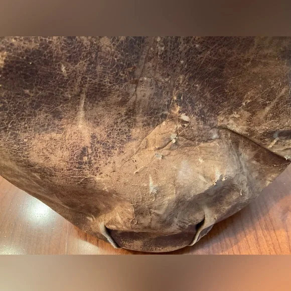 Vintage Leather Bowling Ball Bag - Picture 7 of 15